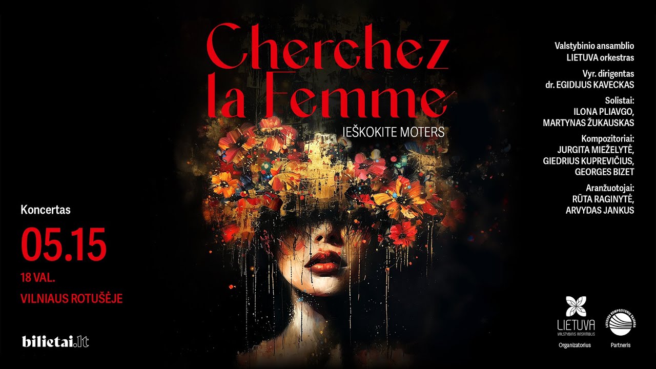 Koncertas | Cherchez la Femme | Gegužės 15 d. Vilniaus rotušė